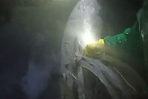 怀化消防水池堵漏现场
